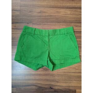 J.Crew Broke-In Chino Shorts- Green - 100% Cotton- Size 2